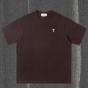 Ami Paris Brown Short Sleeve